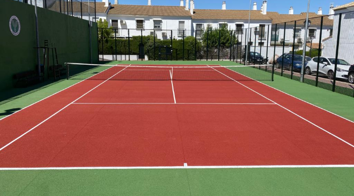 Terminación arreglo pista de tenis