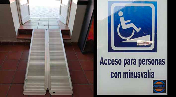 Nueva rampa para personas con minusvalía